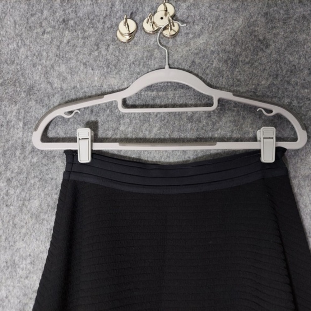 NWOT Sandro Paris Skirt 2 Crepe Stripe Black Stretch High Rise Business Career - Picture 6 of 12